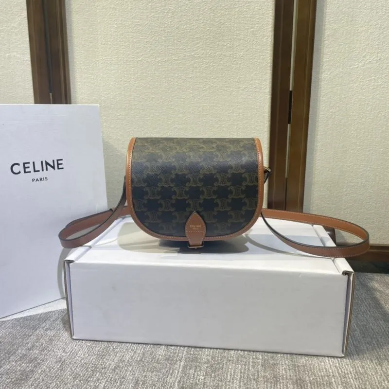 Celine Monogram Saddle Crossbody Bag 501