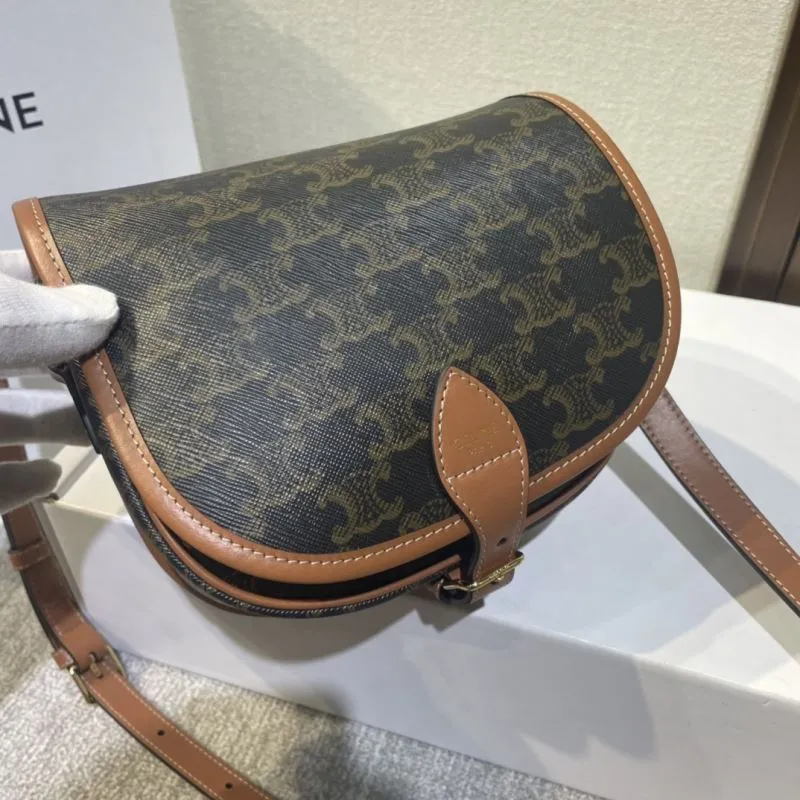 Celine Monogram Saddle Crossbody Bag 501 - Image 5