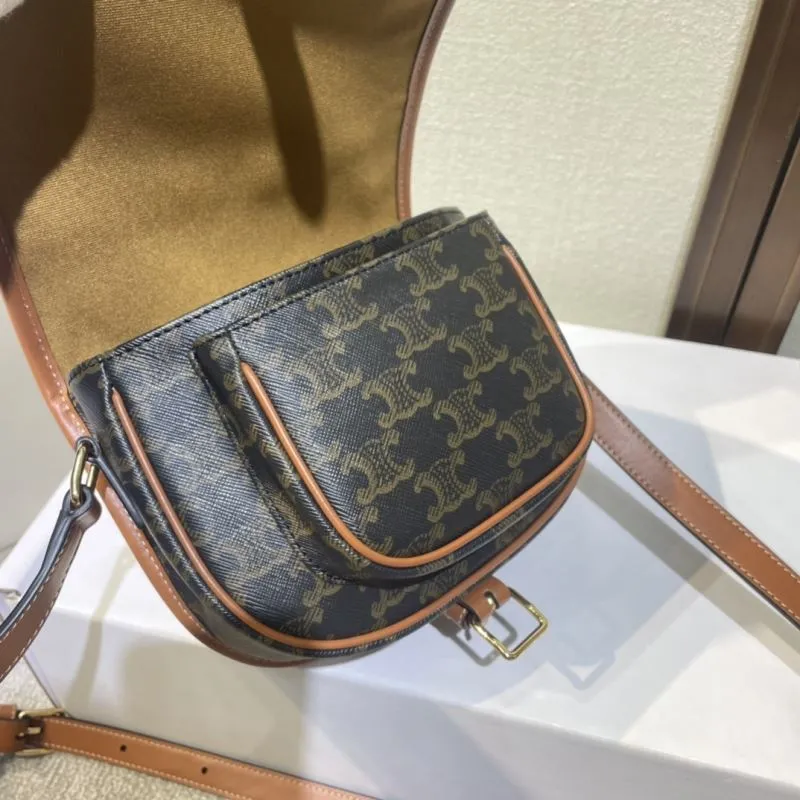 Celine Monogram Saddle Crossbody Bag 501 - Image 7