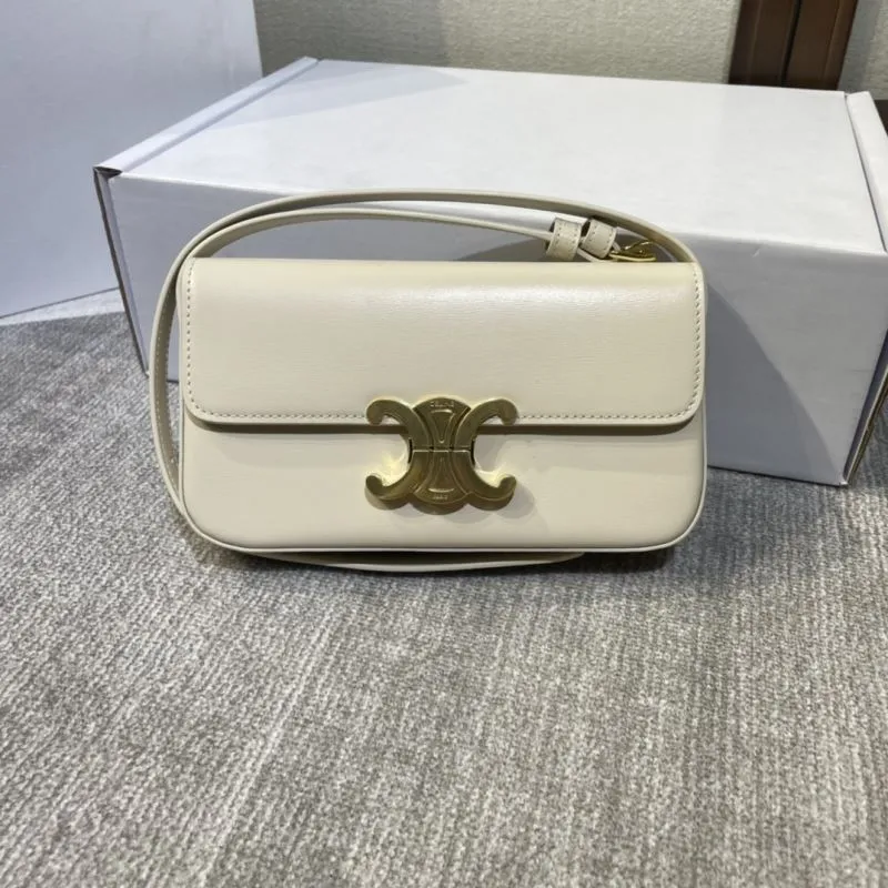 Celine Cream Leather Satchel Bag 505