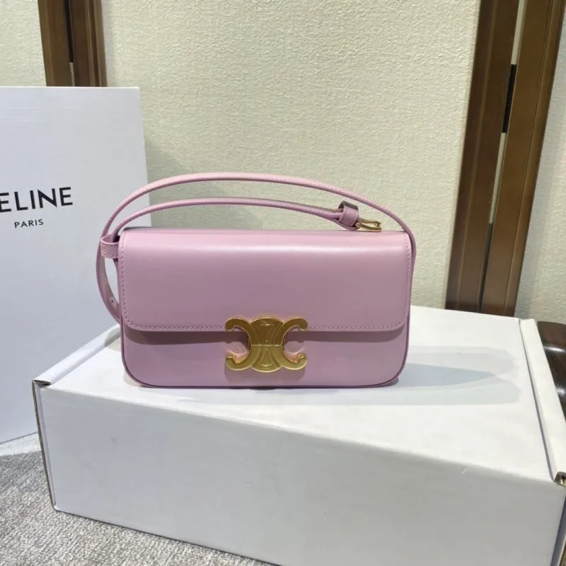 Alternative view of Celine Pink Leather Satchel Bag 507