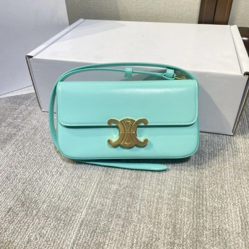 Celine Turquoise Satchel Bag 508