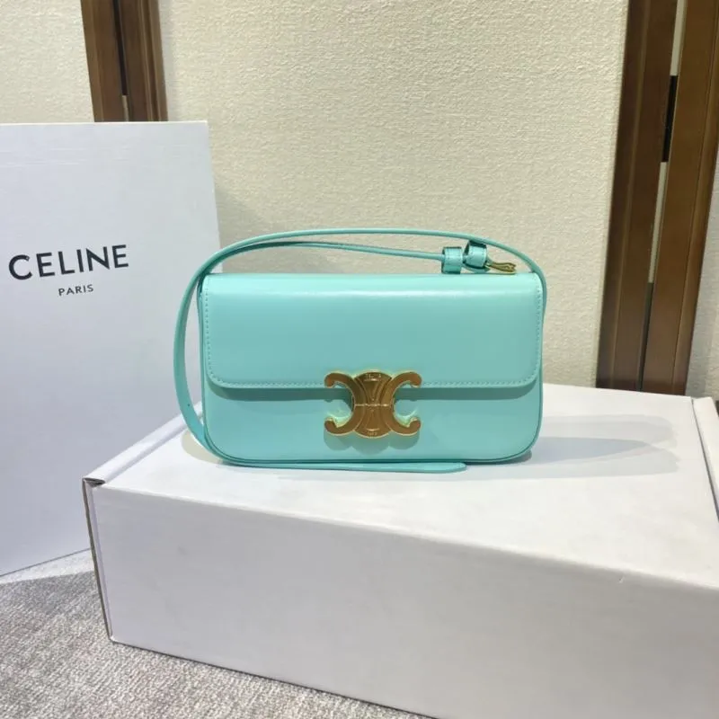 Alternative view of Celine Turquoise Satchel Bag 508