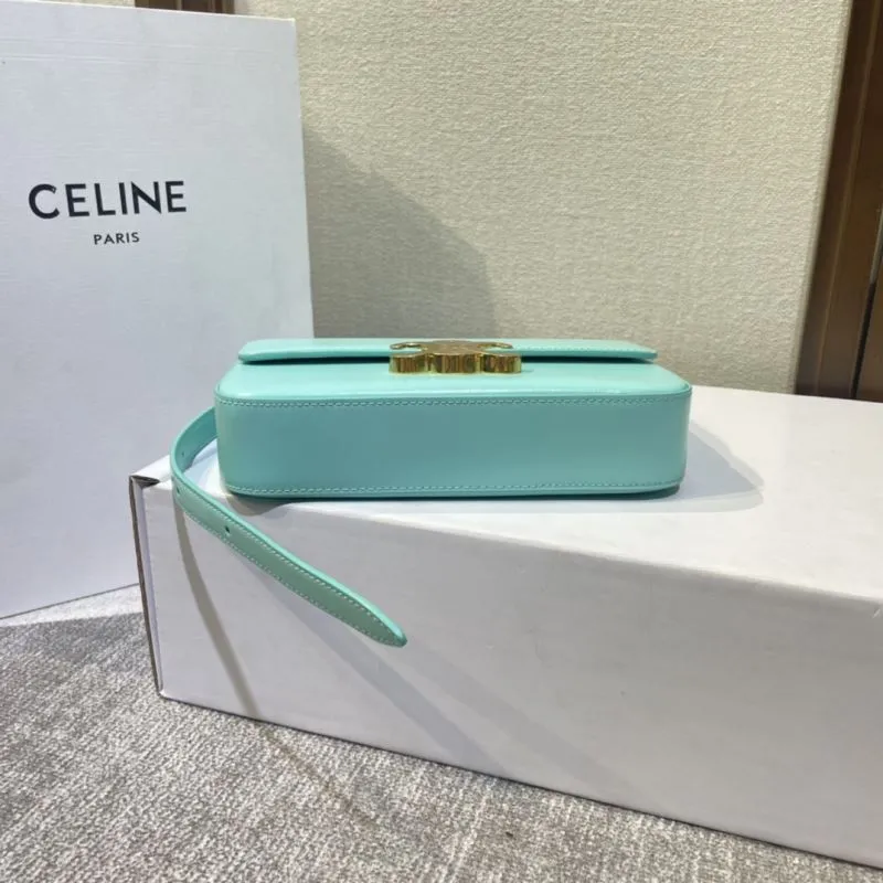 Celine Turquoise Satchel Bag 508 - Image 5