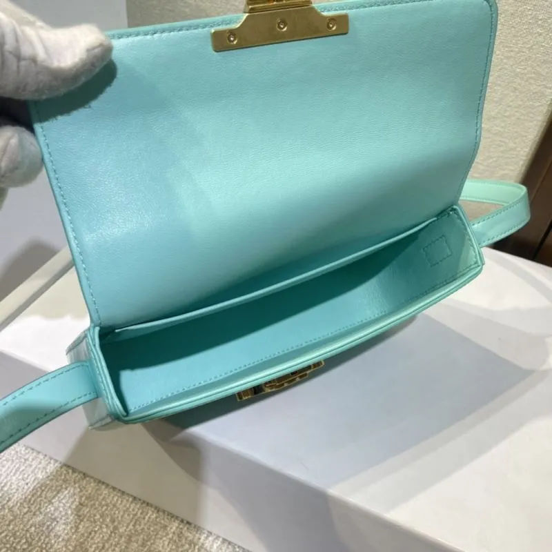 Celine Turquoise Satchel Bag 508 - Image 9