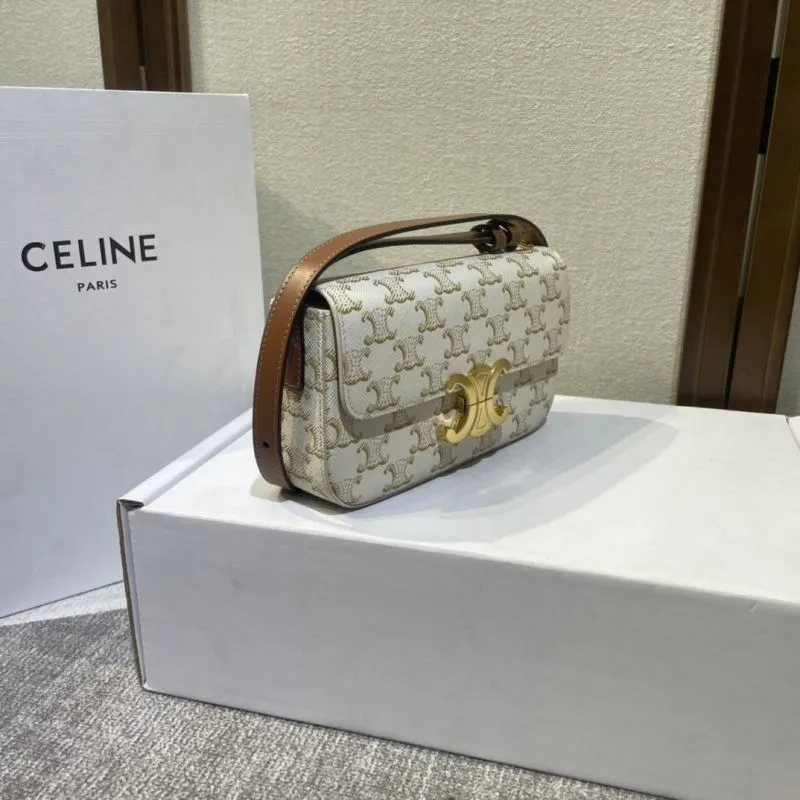 Celine White Monogram Satchel Bag 509 - Image 3