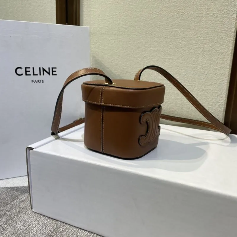 Alternative view of Celine Brown Bucket Crossbody Bag 516