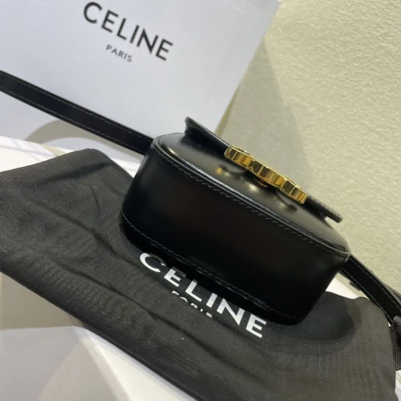 Alternative view of Celine Black Mini Leather Crossbody Bag
