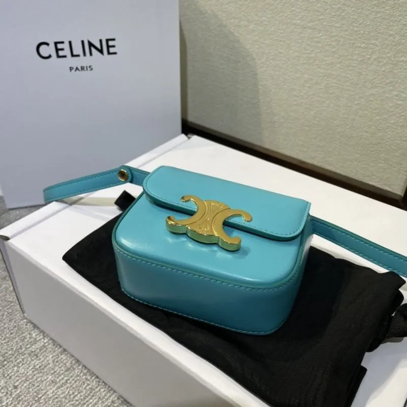 Celine Turquoise Mini Satchel Bag 522