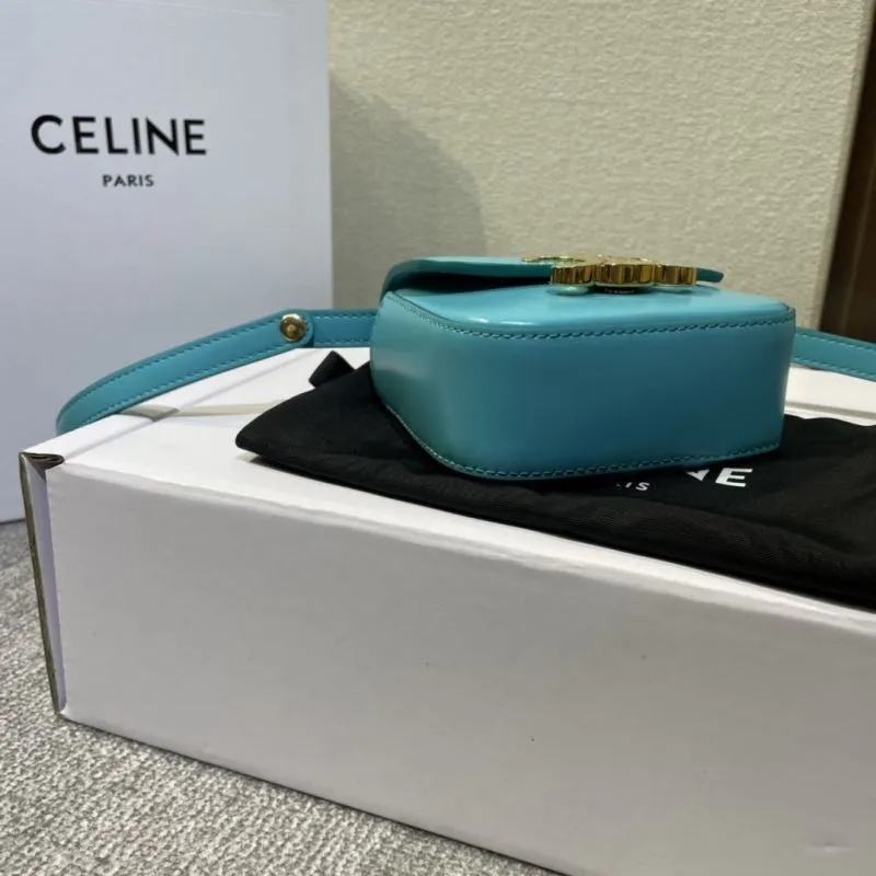 Alternative view of Celine Turquoise Mini Satchel Bag 522