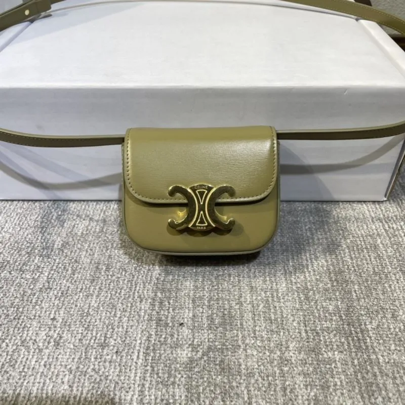 Celine Olive Green Mini Crossbody Satchel Bag 525