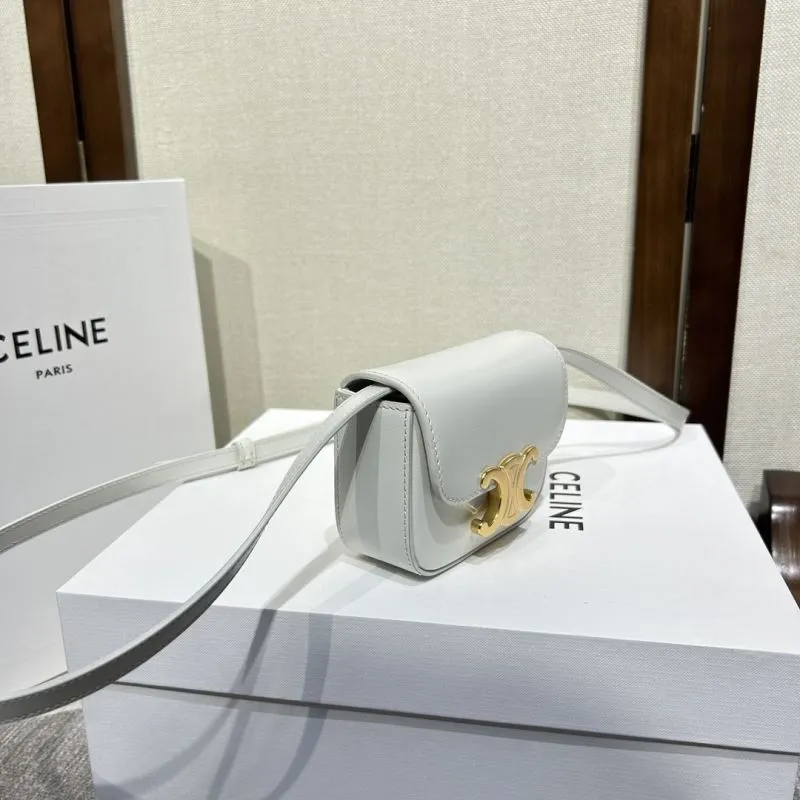 Alternative view of Celine White Mini Crossbody Satchel Bag 527