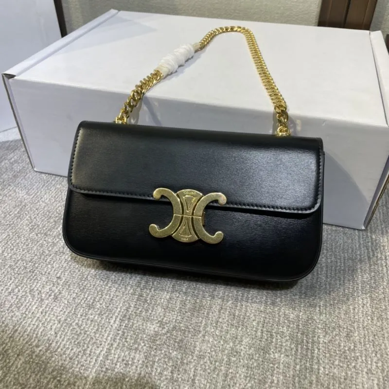 Celine Black Chain Shoulder Bag 528