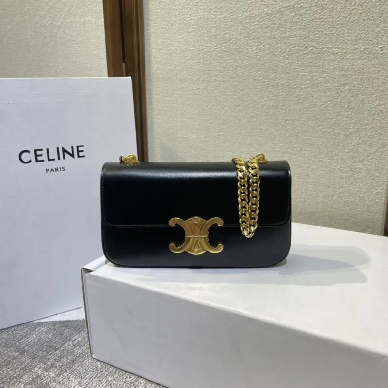 Alternative view of Celine Black Chain Shoulder Bag 528