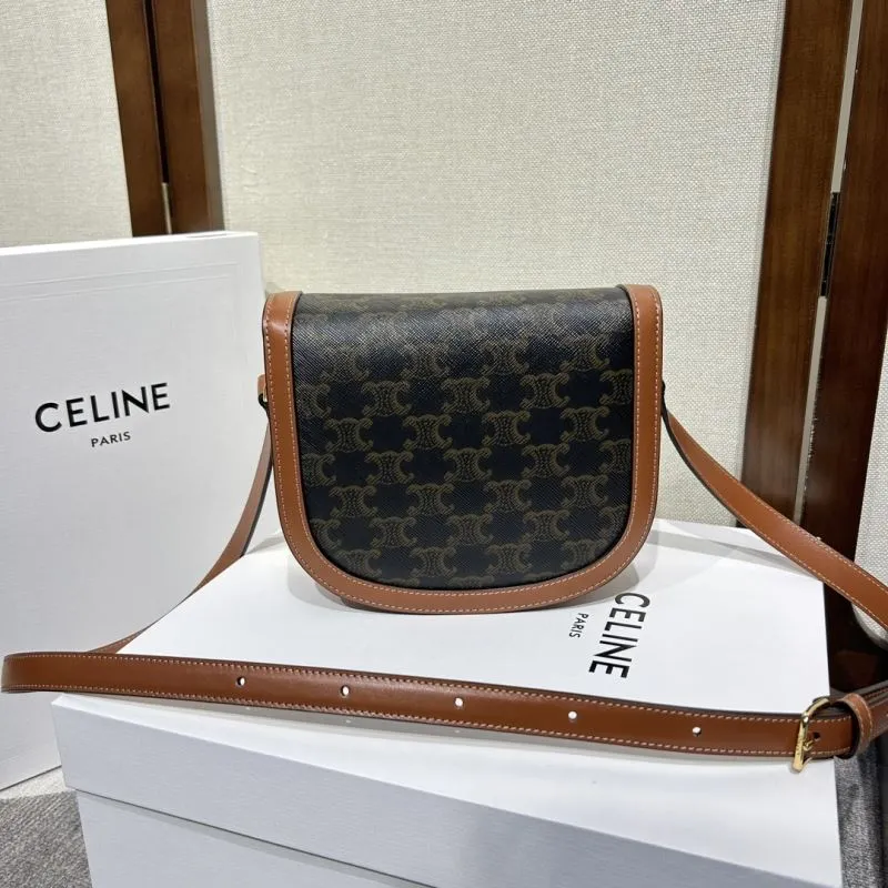 Celine 535 Monogram Saddle Crossbody Bag - Image 3