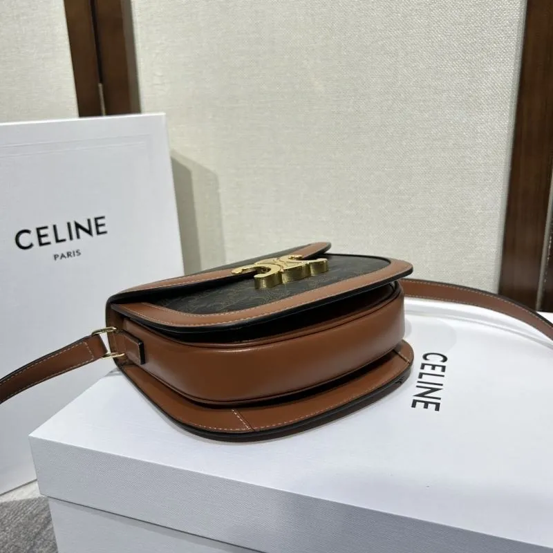 Celine 535 Monogram Saddle Crossbody Bag - Image 4