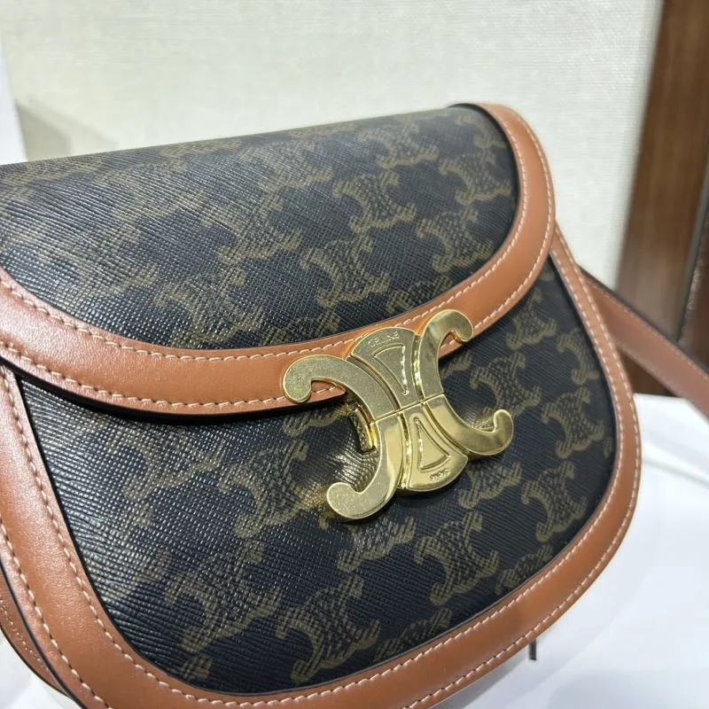 Celine 535 Monogram Saddle Crossbody Bag - Image 5