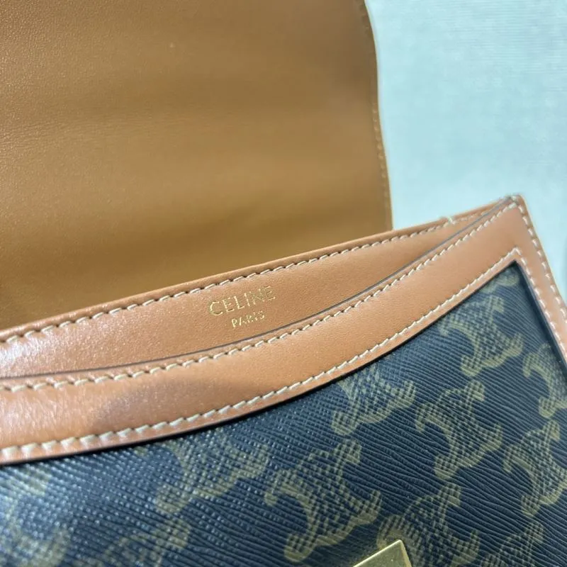 Celine 535 Monogram Saddle Crossbody Bag - Image 7