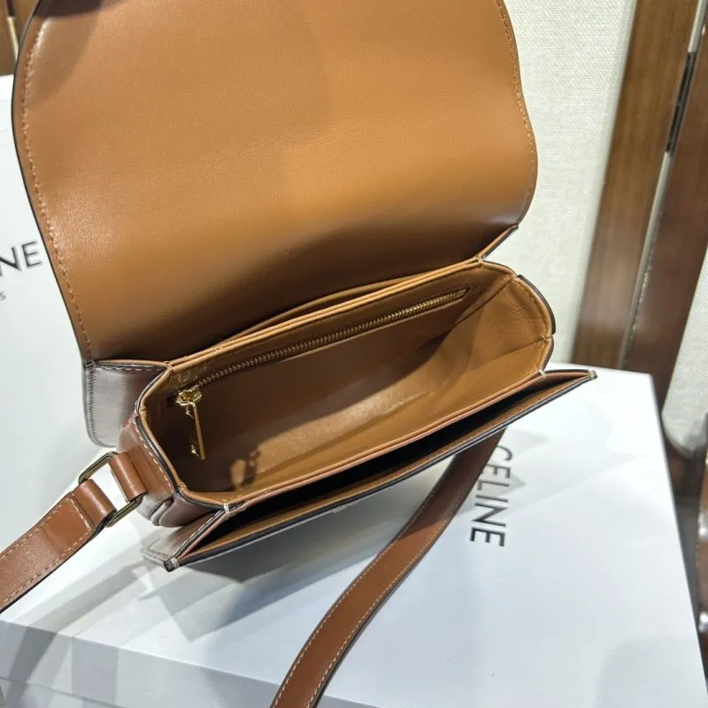 Celine 535 Monogram Saddle Crossbody Bag - Image 8