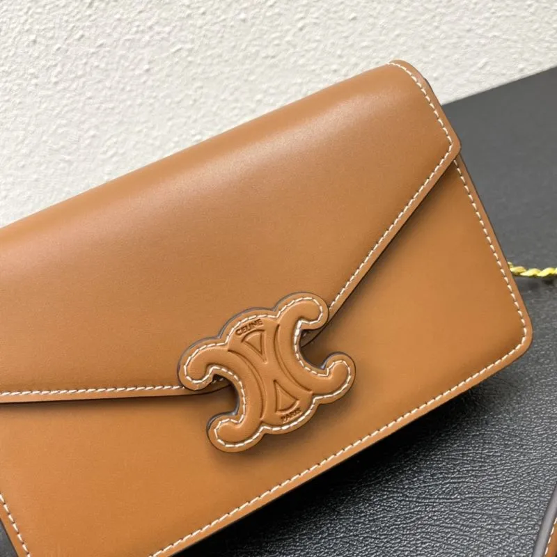Celine Brown Crossbody Satchel Bag 3059 19cm - Image 4