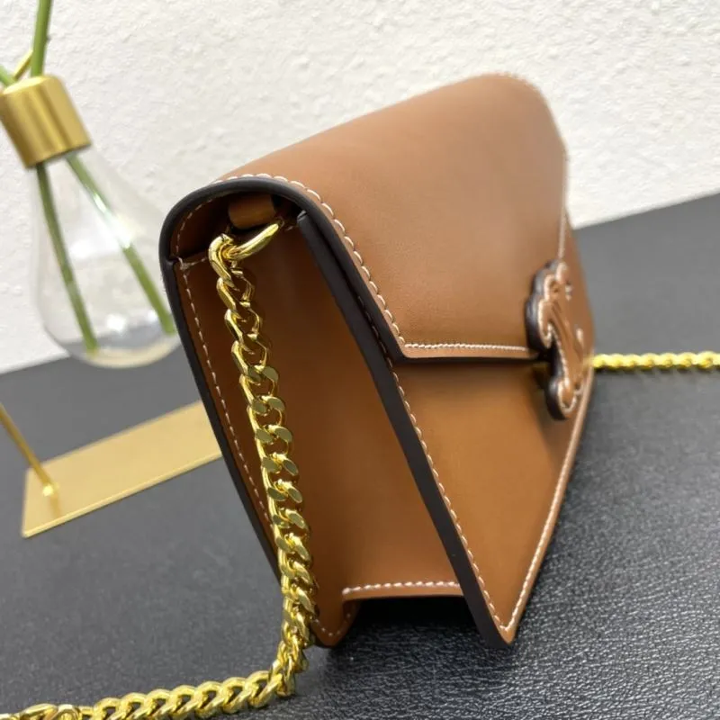 Celine Brown Crossbody Satchel Bag 3059 19cm - Image 6