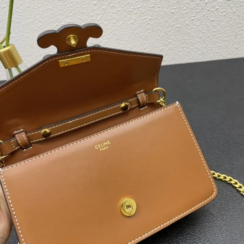 Celine Brown Crossbody Satchel Bag 3059 19cm - Image 8