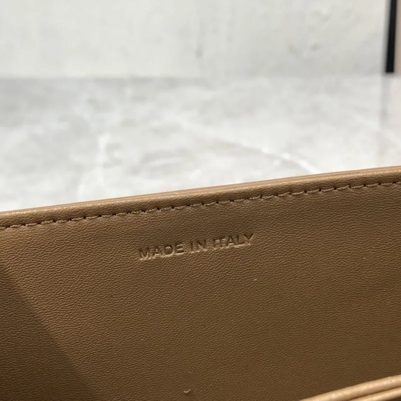 Celine Triomphe Brown Leather Crossbody Satchel Bag 540 - Image 9