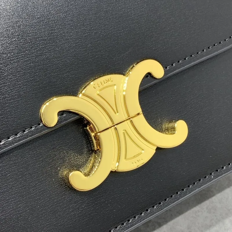 Celine Triomphe Black Crossbody Bag 543 - Image 4