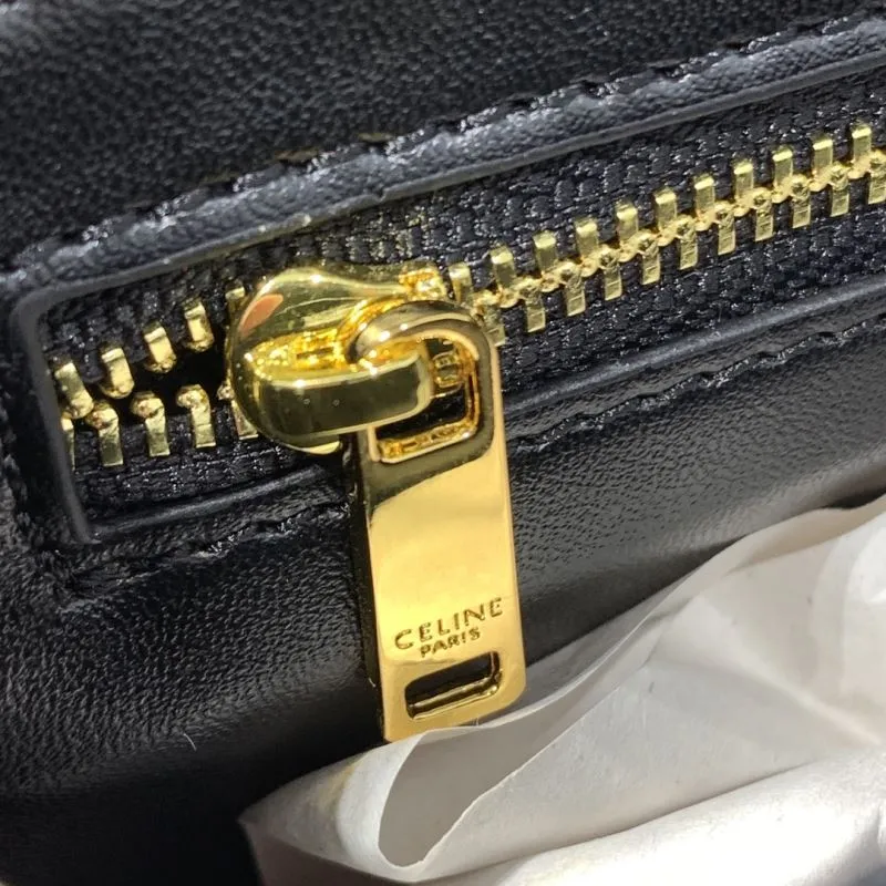 Celine Triomphe Black Crossbody Bag 543 - Image 9