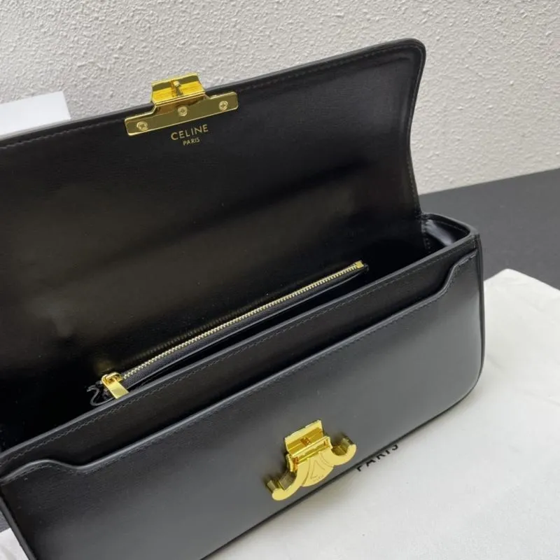 Celine Black Chain Shoulder Bag CL8028 33 Cm - Image 7