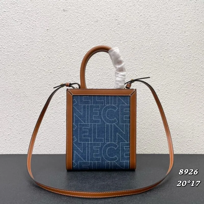 Celine Blue Denim Tote Bag 8926