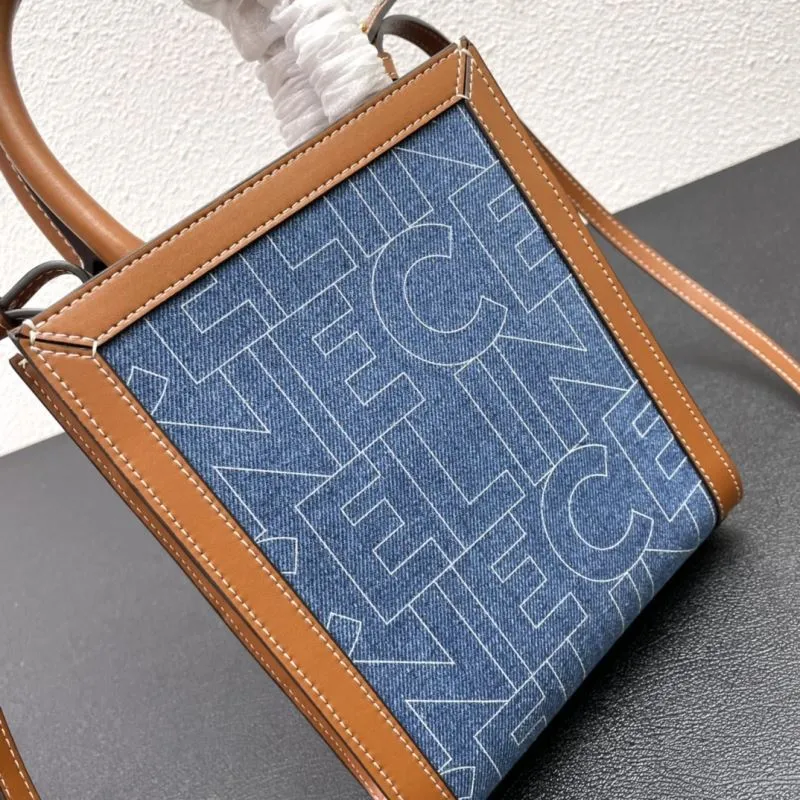 Celine Blue Denim Tote Bag 8926 - Image 5