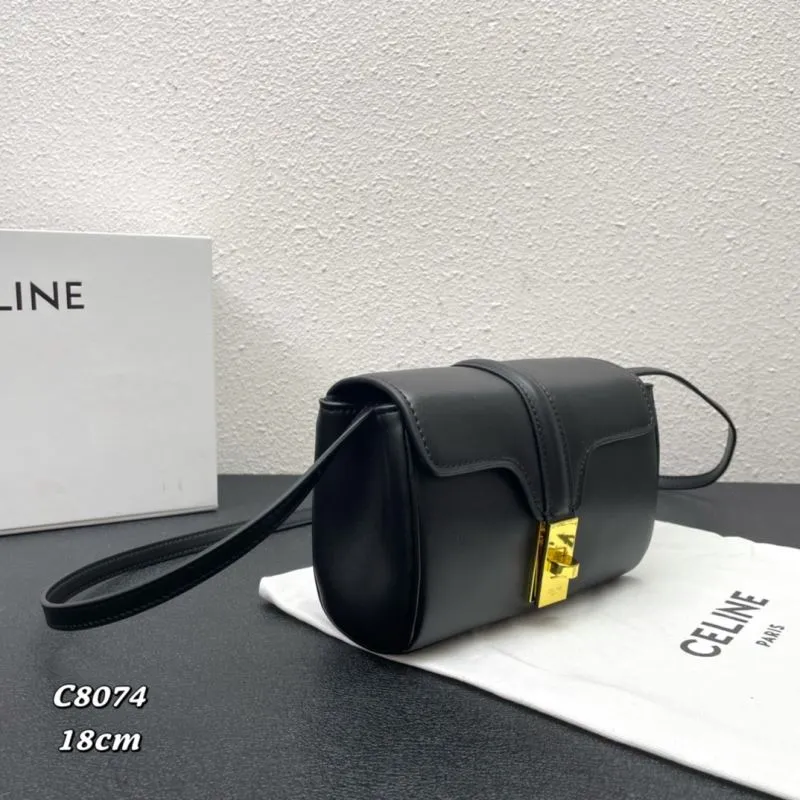 Celine C8074 Black Crossbody Bag 18cm - Image 3