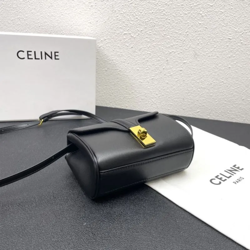 Celine C8074 Black Crossbody Bag 18cm - Image 7