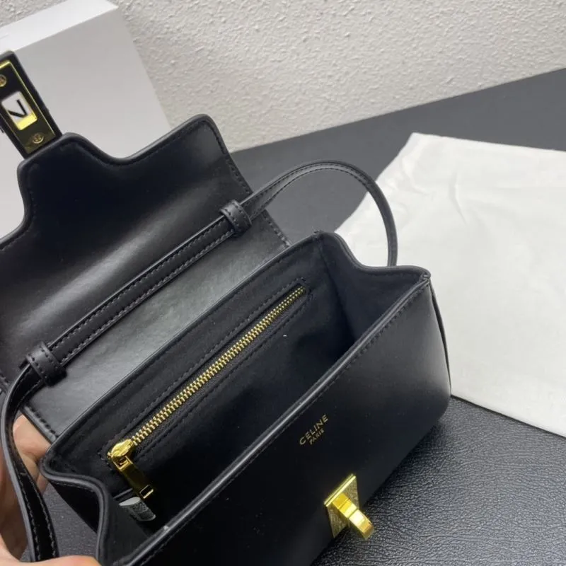 Celine C8074 Black Crossbody Bag 18cm - Image 8
