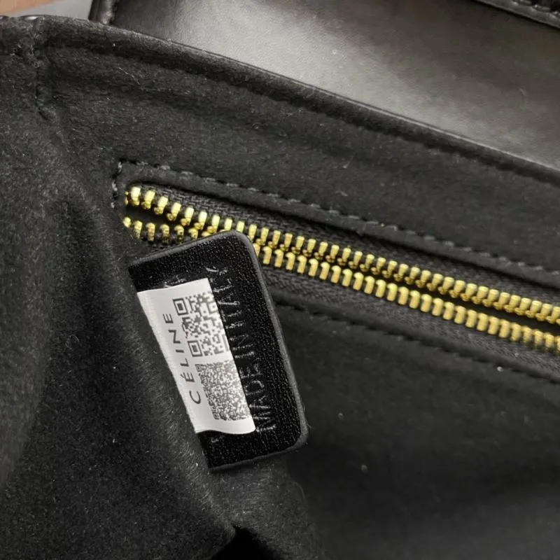 Celine C8074 Black Crossbody Bag 18cm - Image 9