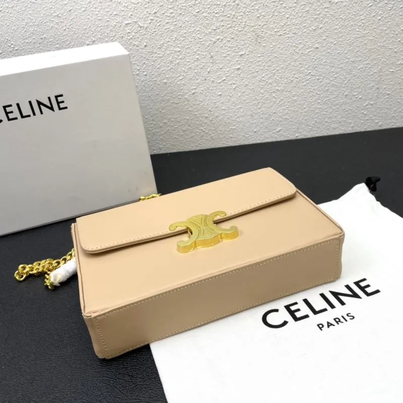 Celine Beige Satchel Bag CL8067 Size 22 - Image 3