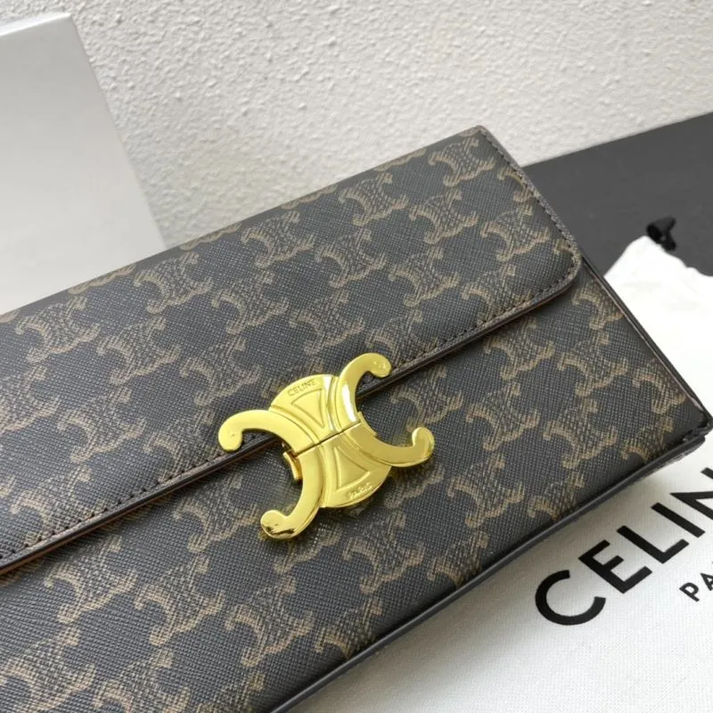 Celine CL8067 Dark Brown Monogram Satchel Bag Size 22 - Image 5