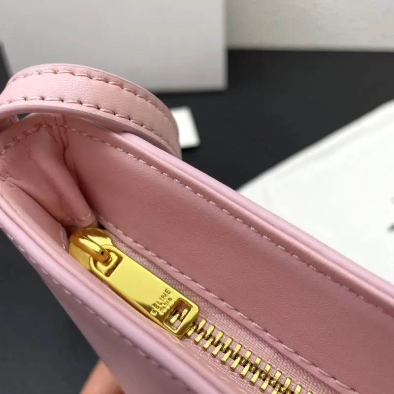 Celine Pink Satchel Bag CL8075 Size 18.5 - Image 7