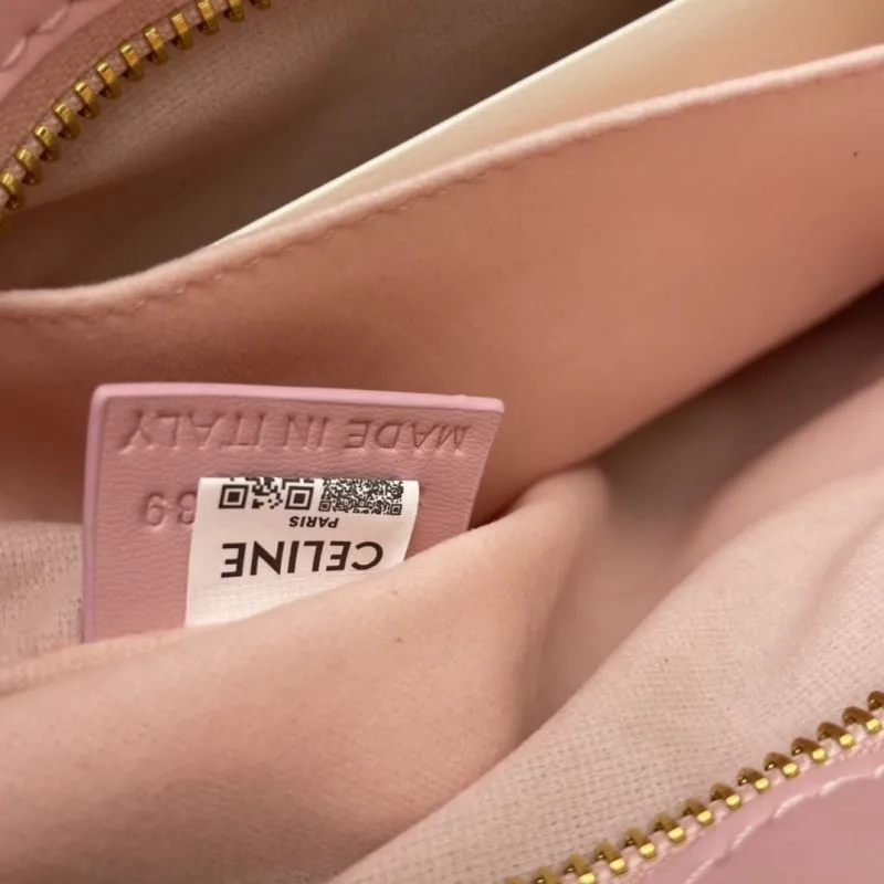 Celine Pink Satchel Bag CL8075 Size 18.5 - Image 9