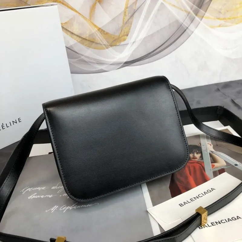 Celine Black Crossbody Satchel Bag 568 - Image 3