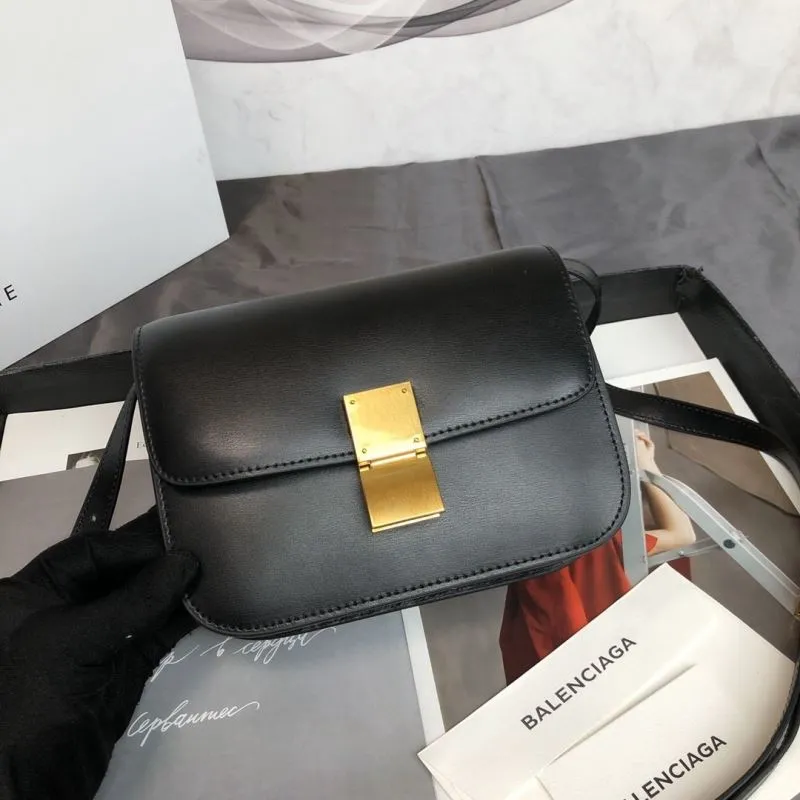 Celine Black Crossbody Satchel Bag 568 - Image 4
