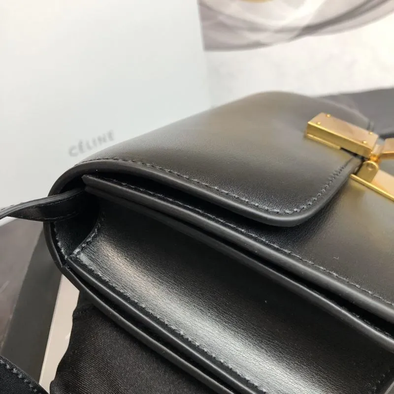 Celine Black Crossbody Satchel Bag 568 - Image 6