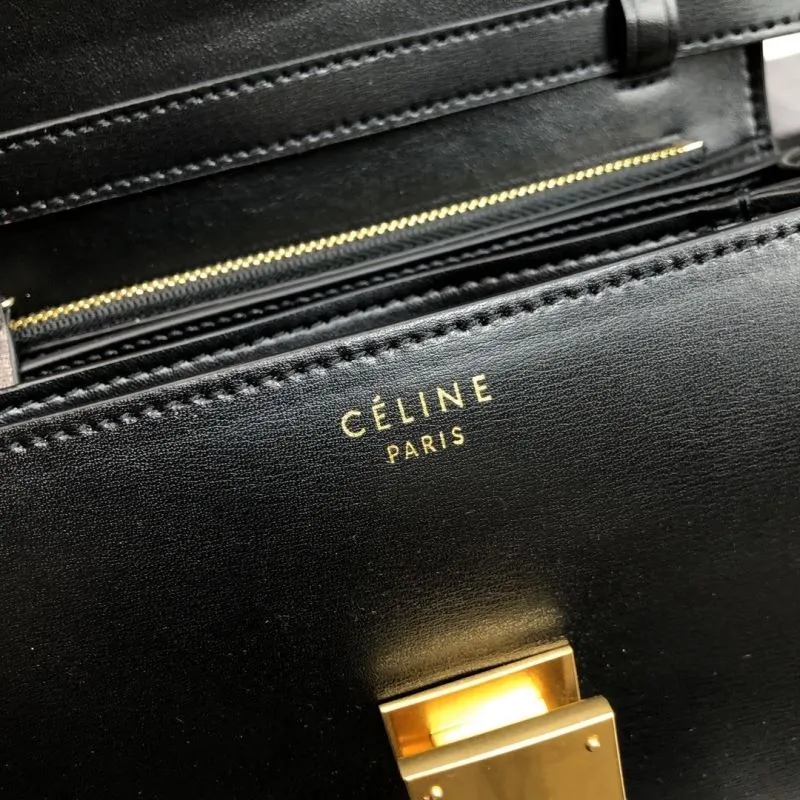 Celine Black Crossbody Satchel Bag 568 - Image 9