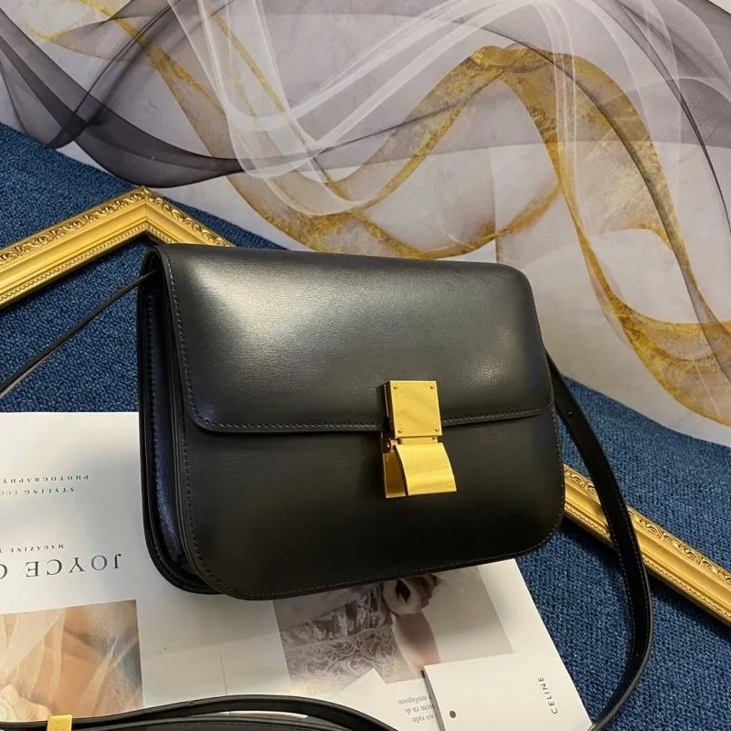 Alternative view of Celine Black Leather Satchel Bag 573