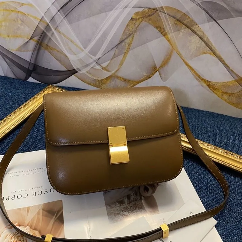 Celine Brown Satchel Crossbody Bag 576
