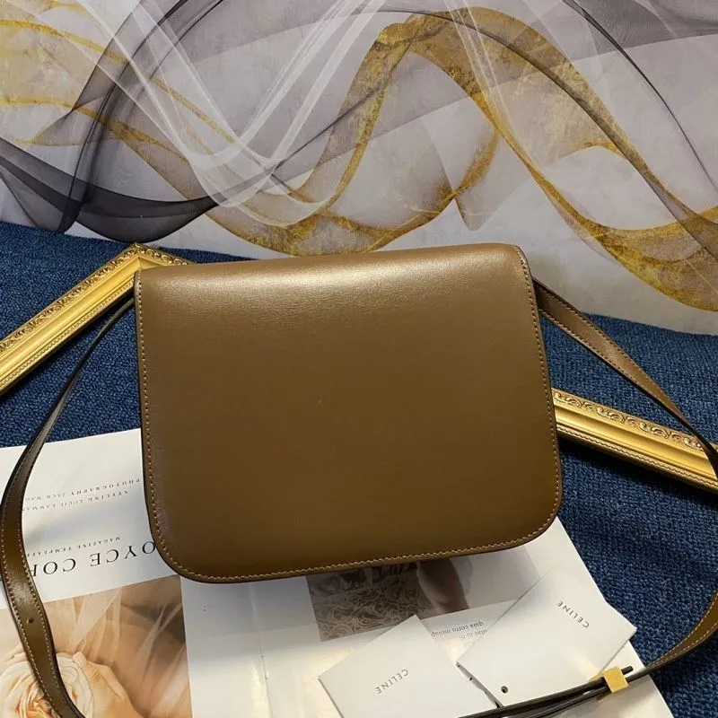 Celine Brown Satchel Crossbody Bag 576 - Image 3