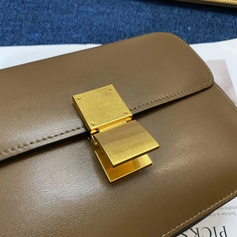 Celine Brown Satchel Crossbody Bag 576 - Image 5