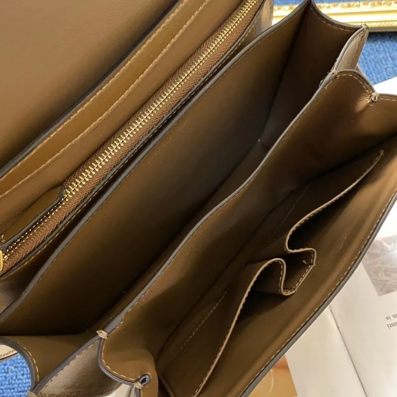 Celine Brown Satchel Crossbody Bag 576 - Image 8