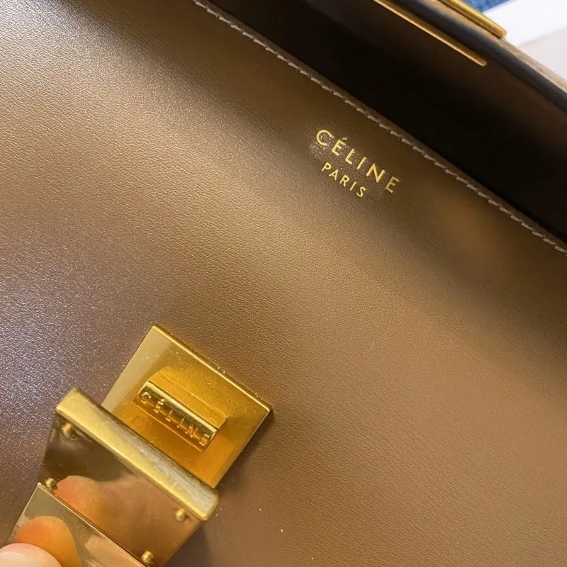 Celine Brown Satchel Crossbody Bag 576 - Image 9